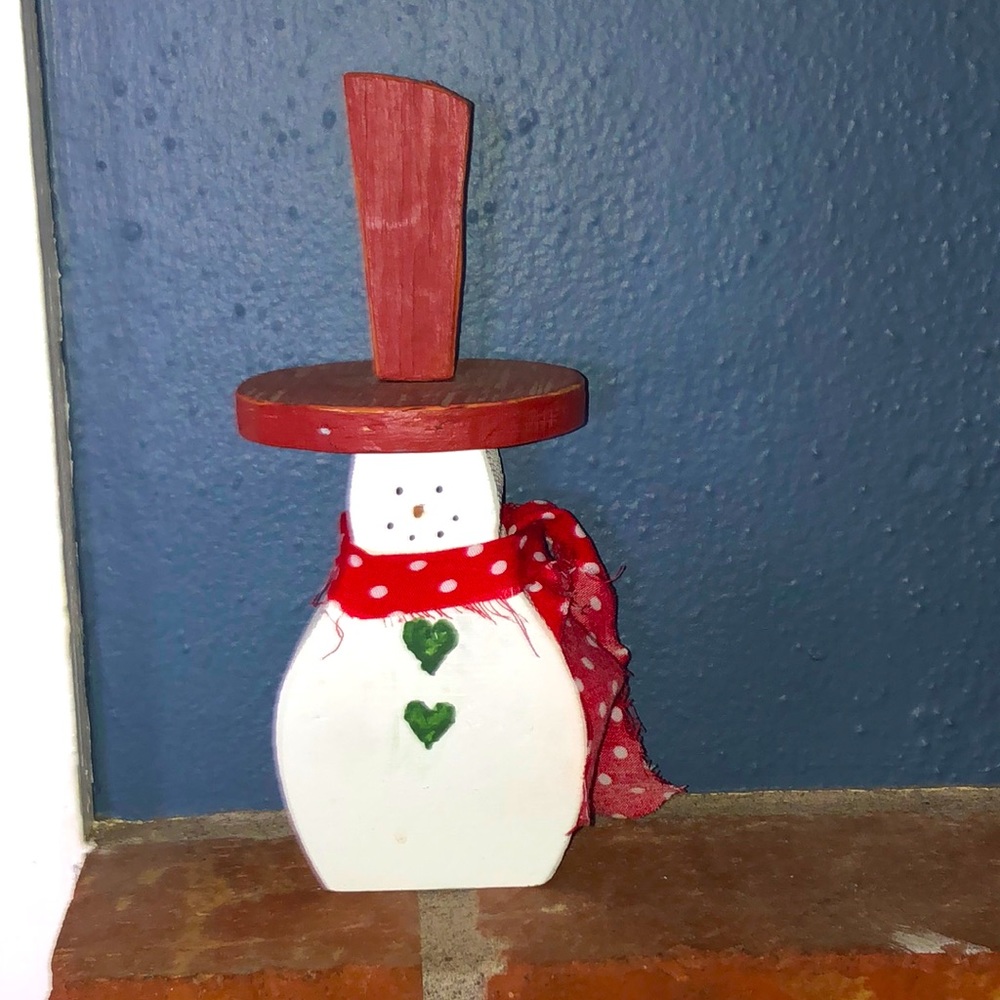 Handcrafted snowman